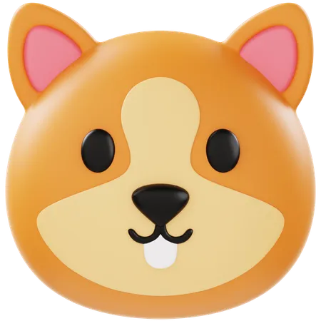 Animoji Squirrel  3D Icon