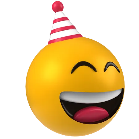 Sorridente de aniversário  3D Icon