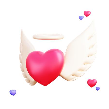 Anjo do amor  3D Illustration