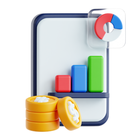 Investitionsanalyse  3D Icon