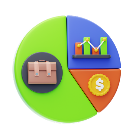 Anlageportfolio  3D Icon