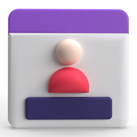 Anmeldung  3D Icon