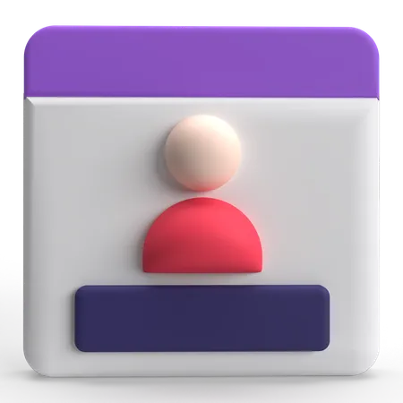 Anmeldung  3D Icon