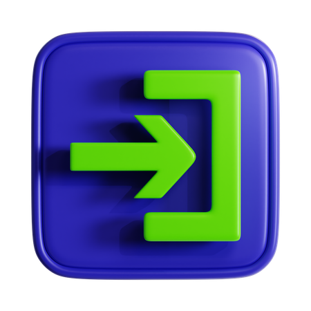 Anmeldung  3D Icon