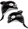 Anmutiges Orca-Duo