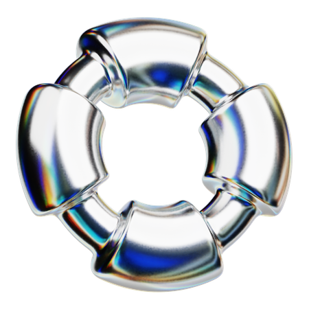 Bague abstraite  3D Icon