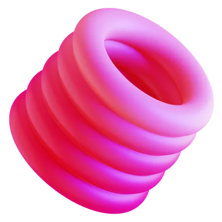 Forme Dégradée Abstraite Anneau  3D Icon