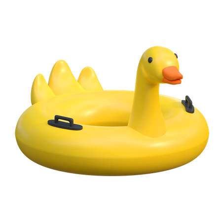 Anneau de natation de canard  3D Icon