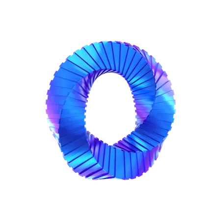 Forme abstraite d'anneau en spirale  3D Icon