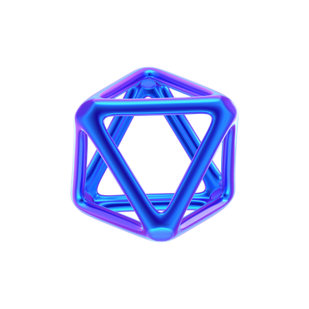 Forme abstraite de l'anneau triangulaire  3D Icon