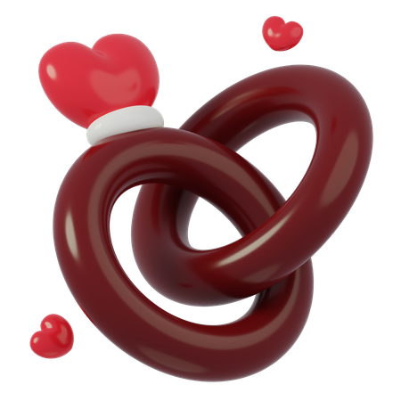 Anneaux de mariage  3D Icon