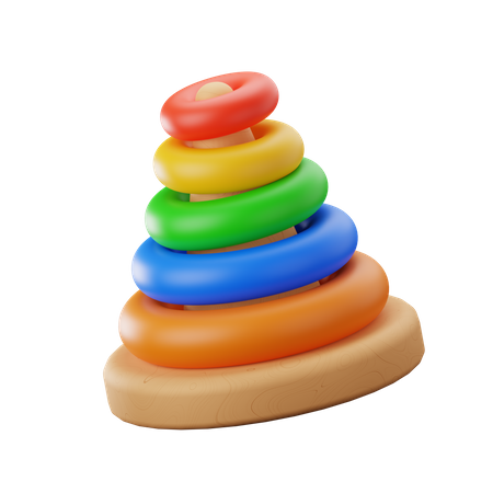 Anneaux pyramidaux  3D Icon
