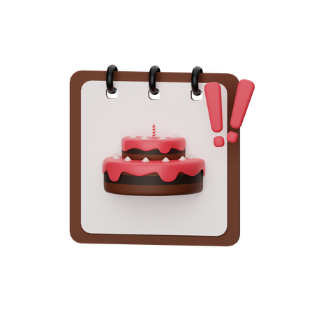 Calendrier d'anniversaire  3D Icon