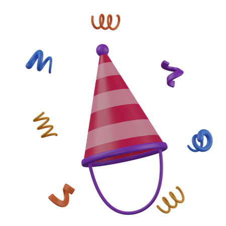 Chapeau d'anniversaire  3D Icon