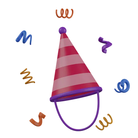 Chapeau d'anniversaire  3D Icon