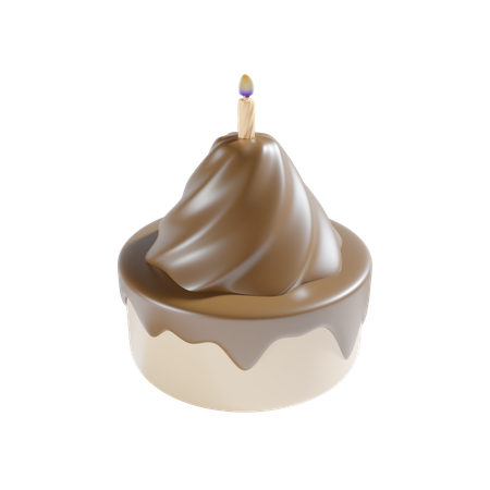 Petit gâteau d'anniversaire  3D Icon