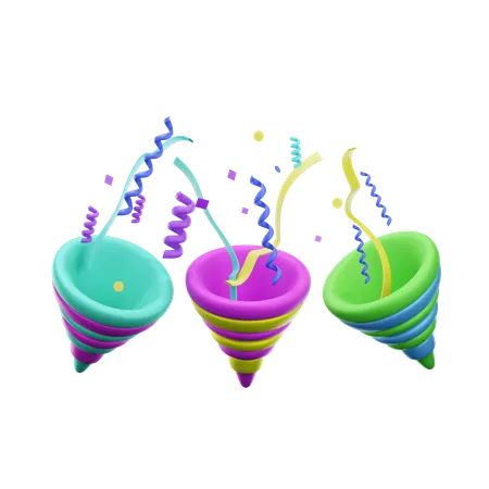 Poppers d'anniversaire  3D Icon