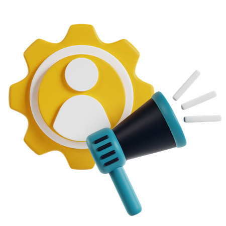 Annonce du compte utilisateur  3D Icon