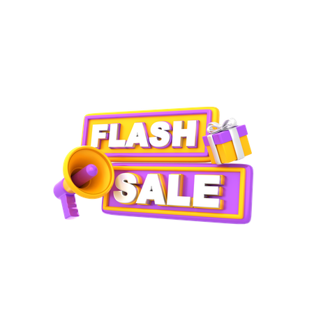 Annonce de vente flash  3D Icon