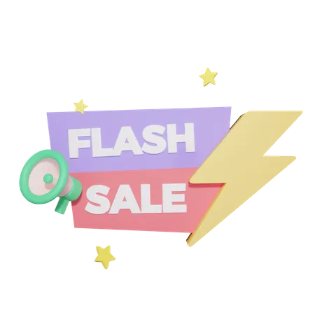 Annonce de vente flash  3D Icon