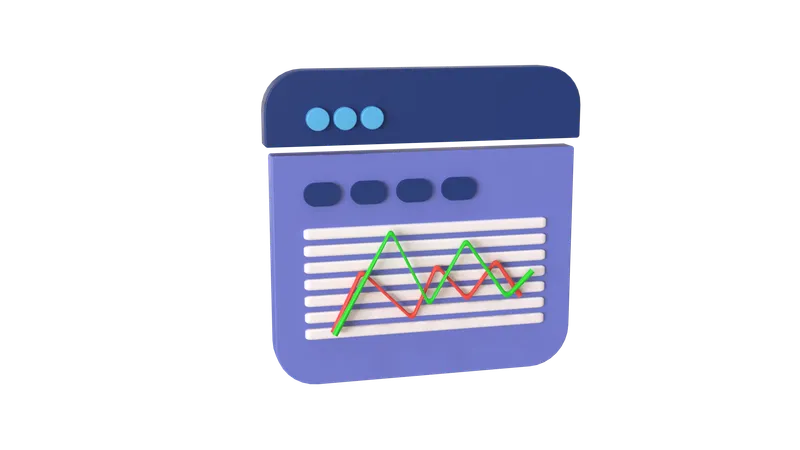 Lignes d'analyse des annonces  3D Icon