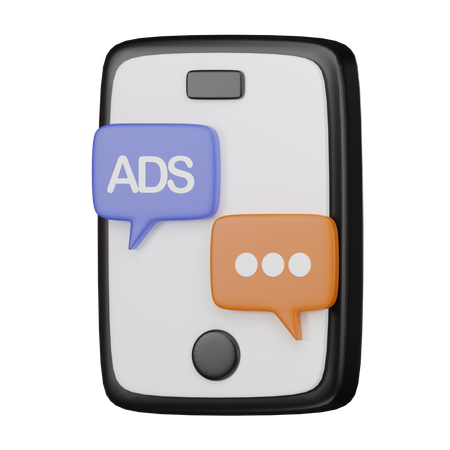 Chat publicitaire  3D Icon