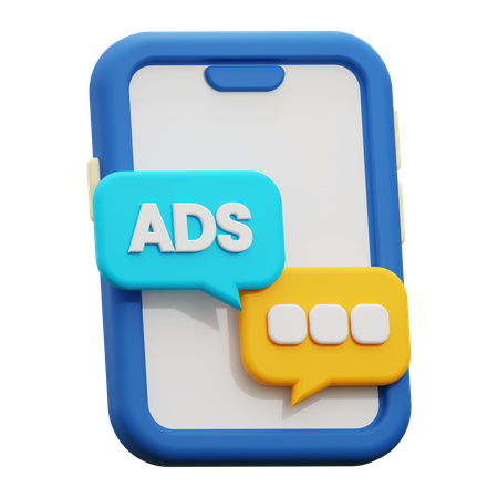 Chat publicitaire  3D Icon