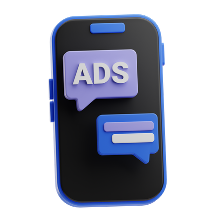 Chat publicitaire  3D Icon