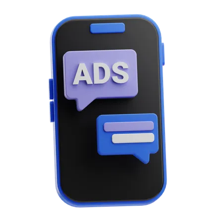 Chat publicitaire  3D Icon