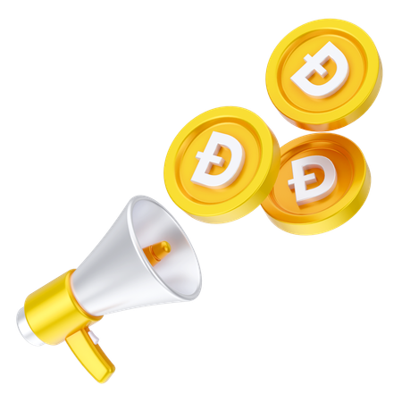 Annonces dogecoin  3D Icon