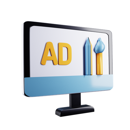 Annonces en ligne  3D Icon