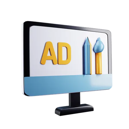 Annonces en ligne  3D Icon