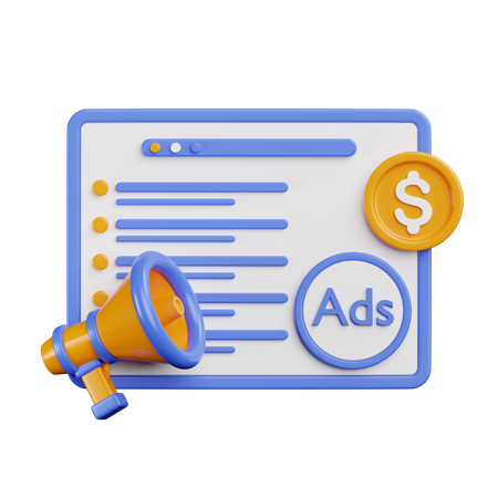 Marketing publicitaire  3D Icon