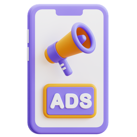 Annonces mobiles  3D Icon