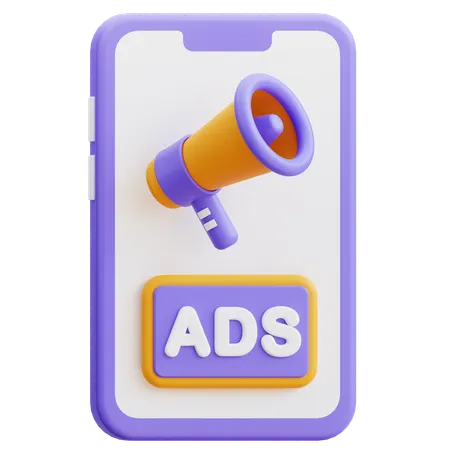 Annonces mobiles  3D Icon
