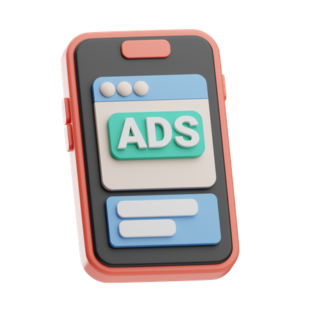 Annonces mobiles  3D Icon