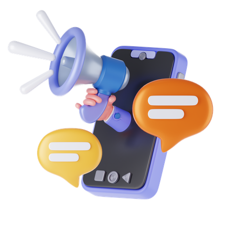 Annonces mobiles  3D Icon