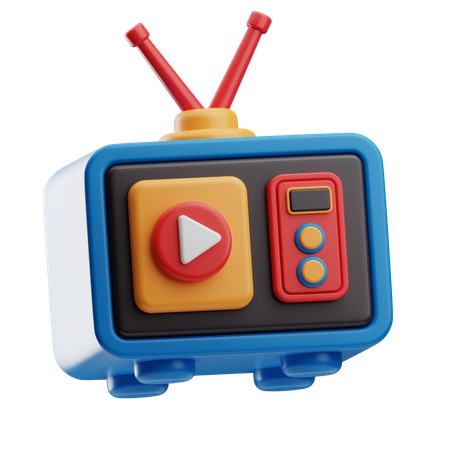 Annonces de la télévision  3D Icon