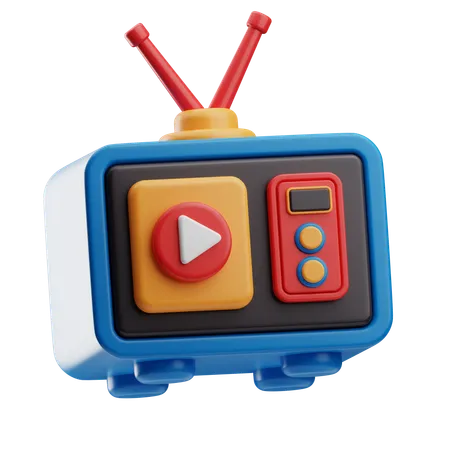 Annonces de la télévision  3D Icon