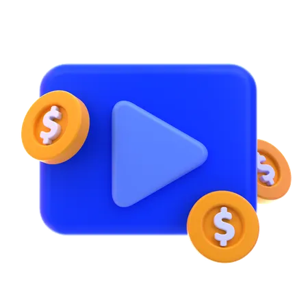 Annonces vidéo  3D Icon