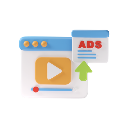 Annonces vidéo  3D Icon