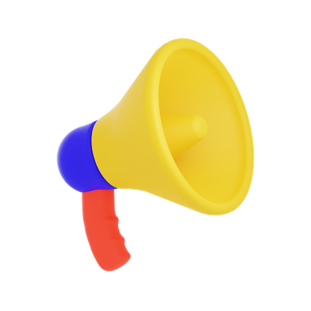 Announcement  3D Icon