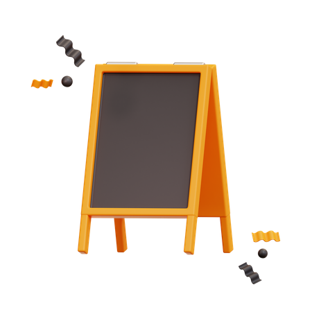 Announcement Board  3D Illustration