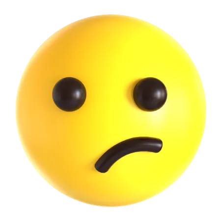 Annoyed emoji  3D Icon