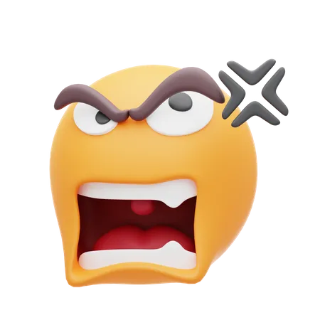 Annoyed Emoji  3D Icon