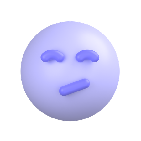 Annoyed Face  3D Icon