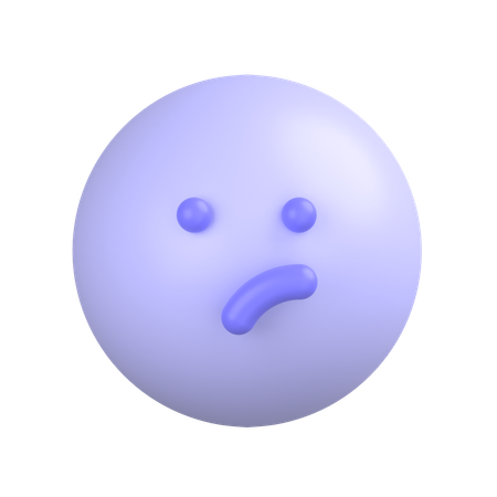 Annoyed Face  3D Icon