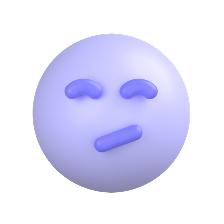 イライラした顔  3D Icon