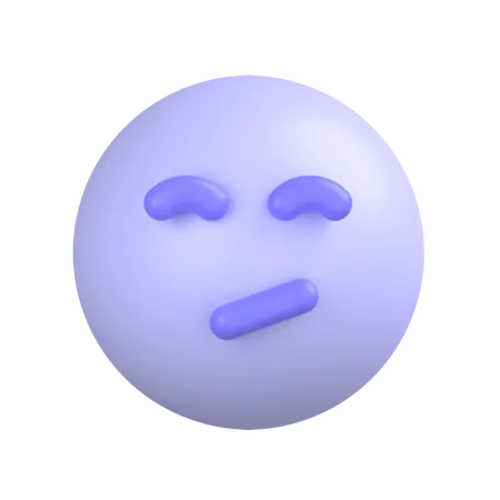 Annoyed Face  3D Icon