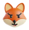Annoyed Fox Face Emoji